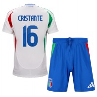 Italien Bryan Cristante #16 Udebane Trøje Børn EM 2024 Kortærmet (+ Korte bukser)